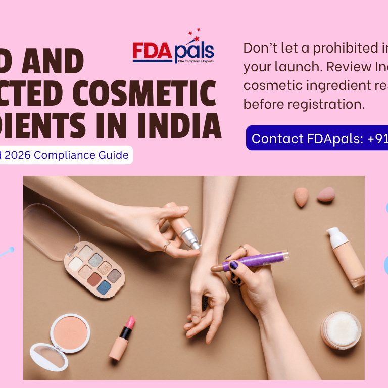 Banned cosmetic ingredients in India, CDSCO cosmetic regulations, Restricted cosmetic ingredients India
