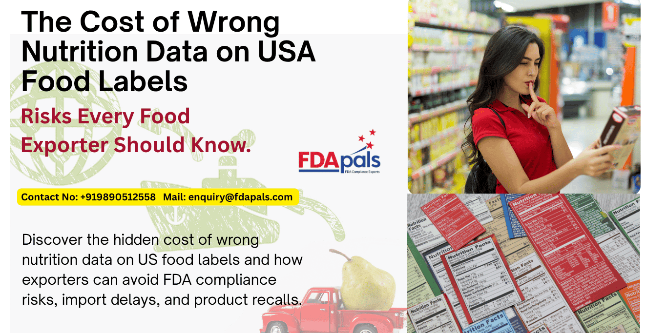 Wrong Nutrition Data on US Food Label, fda food label compliance