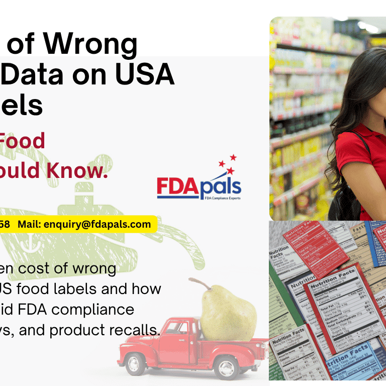 Wrong Nutrition Data on US Food Label, fda food label compliance