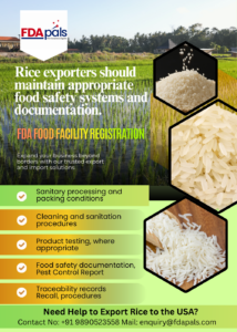 How to Export Basmati Rice from India to the USA: FDA Registration, Prior Notice & Import Requirements 1 Export Basmati rice form India to the USA
