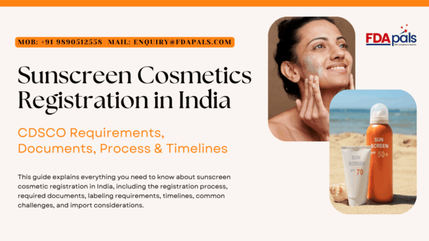sunscreen cosmetic registration in India, Sunscreen registration India