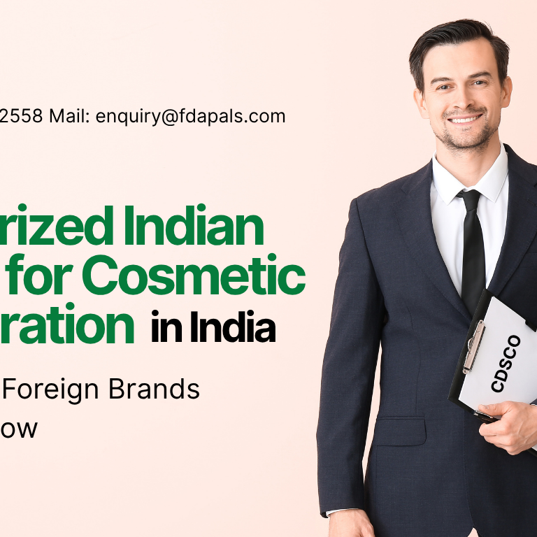 Authorized Indian Agent for Cosmetic Registration