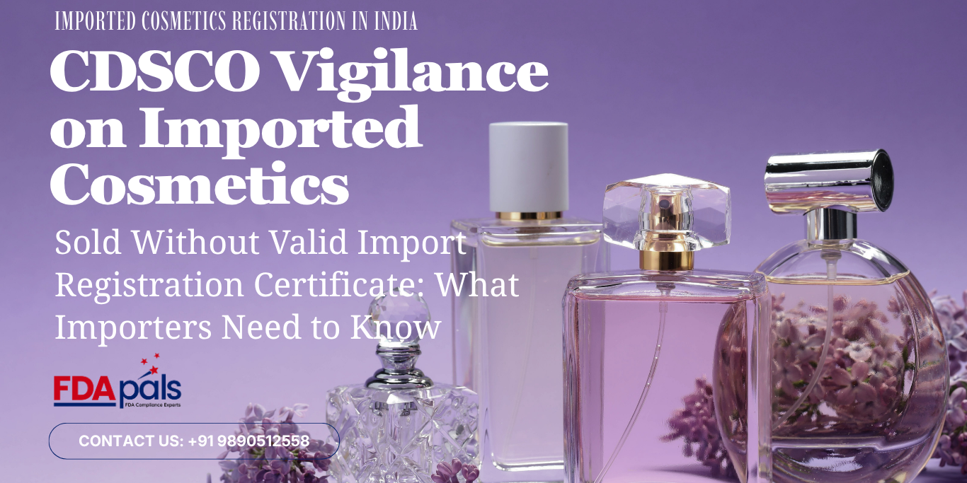 Import Registration Certificate, Imported Cosmetics Registration in India