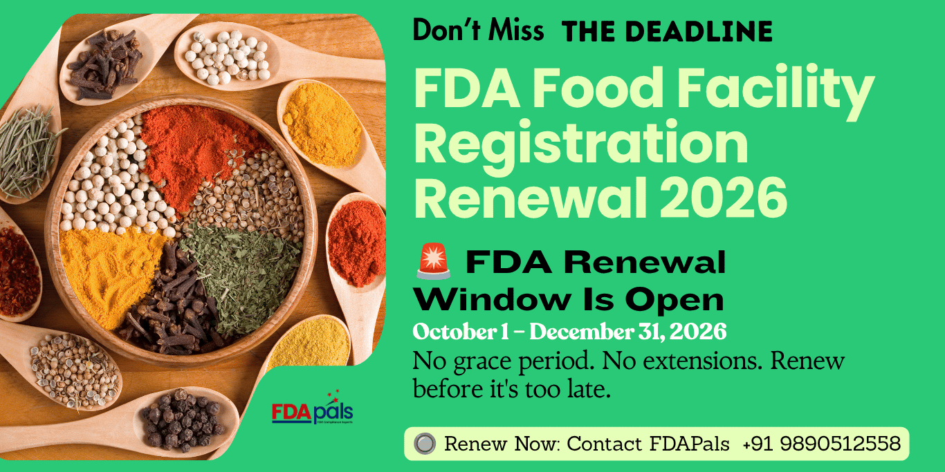 FDA Food Facility Registration Renewal 2026 FDA Food Facility Registration Renewal