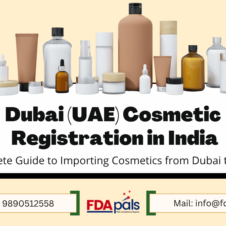 Dubai Cosmetic Registration in India