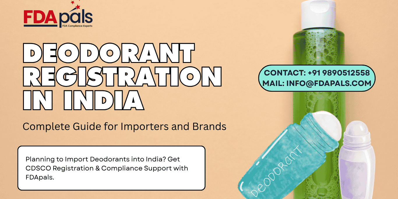 Deodorant Registration in India