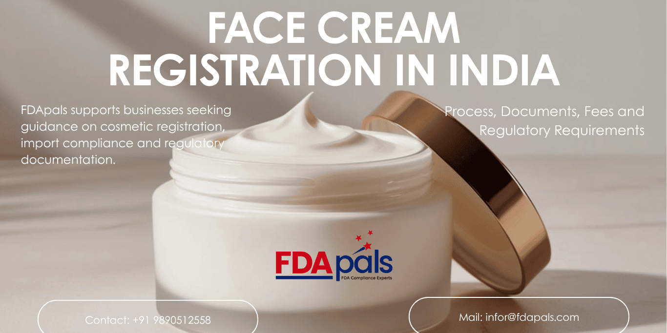 Face Cream Registration in India